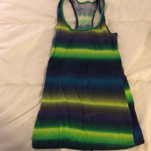 Tank top bright and fun.